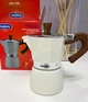 Кофеварка гейзерная Magio MG турка 150 мл кофейник на 3 порции эспресо Белый (7OOI) - изображение 5