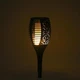 Садовий світильник на сонячній батареї Flame Light, 51 LED, 52 см, імітація полум’я, IP65, автозапуск, зарядка USB, чорний - зображення 8