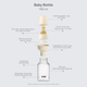 Дитяча пластикова пляшечка BIBS Baby Bottle Round Latex 150 мл Slow Flow, 0+m - зображення 3