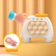 Електронна приставка консоль Quick Push Game приставка гри Pop It антистрес тик струм іграшка 200 рівнів Gamepad Beige - зображення 5