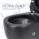 Унитаз подвесной Qtap Taurus керамический безободковый с сиденьем Soft-close черный (SD00051553) - изображение 5
