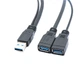 Кабель USB 3.0 разветвитель, тип Y, 1 папа в 2 мами (3.0/3.0) - изображение 3