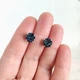 Набір прикрас Hand Made з кристалами Сваровскі джинсового відтінку Denim Blue - зображення 3