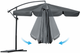 Parasol ogrodowy Plonos PL-881 Szary (488100) - obraz 3