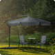 Parasol ogrodowy Plonos PL-881 Szary (488100) - obraz 6