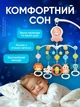 Мобіль дитячий на ліжечко карусель музична з проекцією іграшками каруселька для новонароджених на коляску - зображення 4