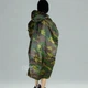 Дождевик пончо на заклепках для взрослых Raincoat, водонепроницаемый плащ-накидка с капюшоном от дождя и ветра, универсальный размер, для рыбалки, туризма, походов, охоты, велопрогулок, DPUN-1-Camouflage - изображение 11