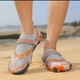 Обувь для пляжа и кораллов аквашузы Diving shoes серые с двумя липучками 35 ( 22,8 см ) 318 - изображение 7