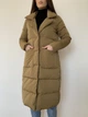 Натуральный длинный пуховик пальто Mod-Room S Хаки RA-PW10205 - изображение 1