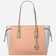 Сумка шопер жіноча Michael Kors 30S0GV6T2B-838 Коралова зі світло-сірим (194900556627) - зображення 1