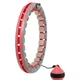 Обруч для похудения массажный регулируемый с утяжелителем Smart Hula Hoop Zelart бирюзовый-розовый FI-9659 - изображение 4