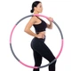 Обруч для похудения разборной 8 секций d-91 см Хула Хуп Hula Hoop Zelart розово-серый JS-6023 - изображение 9