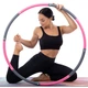 Обруч для похудения разборной 8 секций d-91 см Хула Хуп Hula Hoop Zelart розово-серый JS-6023 - изображение 10