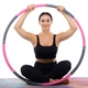 Обруч для похудения разборной 8 секций d-91 см Хула Хуп Hula Hoop Zelart розово-серый JS-6023 - изображение 11