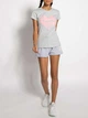 Футболка бавовняна жіноча Bench loveheart 120730 light grey EU36 UK8 XS (4251917431982) - изображение 1