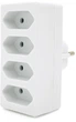Мережевий розгалужувач Voltronic 4 розетки без заземлення SQ-ZDB01/4, 4x2.5A 10A 250V Max, 2300W, 2Р, Q100 White (YT32820) - зображення 2