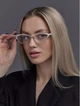 Женские очки Glodiatr для зрения +1.75 металл лисичка Белые - изображение 7