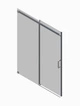 Двері в нішу Koer SR SD02-140x200-TR-01 прозоре скло Easy Clean 8мм, хром (KR5383) - зображення 5