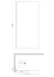 Душова перегородка Koer SR SP02-100x200-TR-12 Walk-In проз.скло Easy Clean 8мм, матове золото (KR5396) - изображение 5