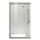 Двері в нішу Koer SR SD01-120x200-TR-07 прозоре скло Easy Clean 8мм, графіт (KR5378) - зображення 1