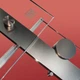 Двері в нішу Koer SR SD01-120x200-TR-07 прозоре скло Easy Clean 8мм, графіт (KR5378) - зображення 3