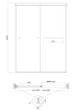 Двері в нішу Koer SR SD03-140x200-TR-01 прозоре скло Easy Clean 8мм, хром (KR5385) - зображення 8