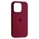 Чехол Fiji Silicone Case для Apple iPhone 16 Pro бампер накладка Soft Touch с микрофиброй Plum - изображение 1
