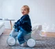 Дитячий біговел MoMi Tobis Зелений зі світлом і мильними бульбашками легкий велобіг для дітей від 2 років біговел дитячий для прогулянок для дитини маневрений дитячий велобіг надійний транспорт - зображення 2