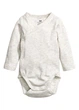 Боді H&M 68см сірий меланж 60696942989 - зображення 1