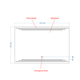 LED-зеркало 120x80см, с двумя сенсорами и подогревом, модель Francisca (Franciscag210) - изображение 3