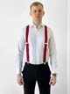 Классические мужские подтяжки красные - изображение 2