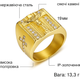 Мужской перстень из стали Spikes R-H19075G-10 с крестом и фианитами (Размер: 20 мм (10 США)) - изображение 4
