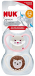 Smoczek Nuk Silicone Pacifier Space dla dziewczynek 0-6 m 2 szt (4008600399421) - obraz 2