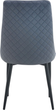 Krzesło do kuchni i salonu Homla LOGAN 47 x 59 x 93 cm Dark Grey (5906496743849) - obraz 4