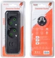 Сетевой разветвитель Voltronic F103-Black тройник с заземлением 2 розетки + 2 USB + 1 Type-C, 2500W, 10A, 110-250V Max, Blister (YT38172) - изображение 4