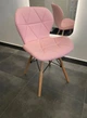 Вишукані стільці еко шкіра рожевий колір LAGO Chair Pink - зображення 1
