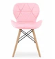 Вишукані стільці еко шкіра рожевий колір LAGO Chair Pink - зображення 5