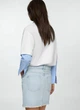 Cпідниця джинсова міні MANGO 77050364 Блакитний S KL0702 - зображення 7