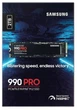 Накопичувач SSD 2ТB Samsung 990 PRO M.2 2280 PCIe 4.0 x4 NVMe V-NAND MLC (MZ-V9P2T0BW) 80 х 22 х 2.3 мм 32443 - изображение 3