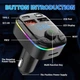 Автомобильный FM-трансмиттер Bluetooth 5.0 FM-передатчик 2 USB + TypeC / TF slot / LED дисплей / ресивер, модулятор, плеер MP3 black - изображение 3
