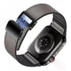 Ремешок для часов Hoco WHЗ4 135-220 мм кожа и эко силикона магнитная застежка Apple Watch Dark Grey - изображение 2