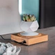 Магнітний левітаційний горщик для рослин HCNT Magnetic Levitating Pot M10-FP Wood Grain - зображення 3