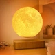 Магнітна левітаційна лампа HCNT Levitating Lamp Moon Light Wood Grain (SIM10-GW5) - зображення 3