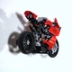 Кронштейн / Настенное 3D Крепление для Фирменного конструктора Technic Ducati Panigale V4 R Мотоцикл Лего Дукатти (42107) - Черный - изображение 5