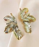Женские сережки Цветочки jewelry Золотистые - изображение 1
