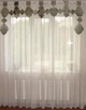 Жесткий ламбрекен Firanka Damask Коронки 2м зеленый (5_4ж) - изображение 2