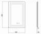 Зеркало Qtap Mideya с антизапотеванием (DC-F911) 500х800 QT2078F911W - изображение 8