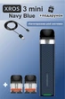 Под-система Vaporesso XROS 3 Mini Pod Navy Blue + 2 картриджа, кабель зарядки Type-C и сюрприз. (Електронная сигарета) - изображение 1