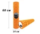 Массажный роллер EasyFit Grid Roller 60 см v.3.1 оранжевый - изображение 1