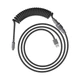 Кабель заряджання/синхронізації HyperX USB-A > USB-C, спіральний, 1.37м, сірий - изображение 1